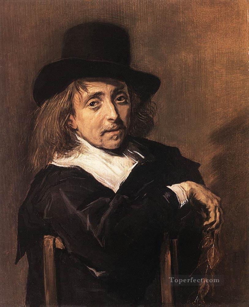 Seated Man Holding A Branch portrait Dutch Golden Age Frans Hals Oil Paintings
